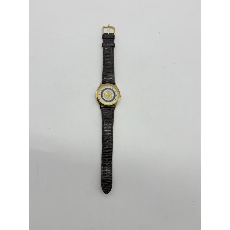 Pulsar Quartz Watch Distinguished President Optimist International Gold Need Bat image 1