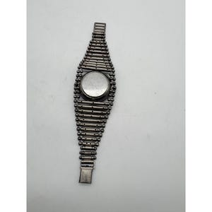 Vintage Giordano Quartz Watch Industrial Ball Chain Silver Tone Needs Battery image 7