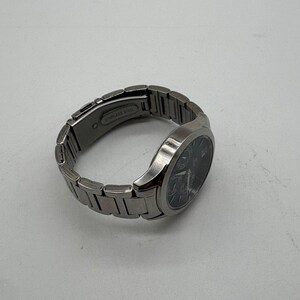 Titan Mens Silver Tone Blue Dial Multifunction Watch 50M WR Needs Battery image 3