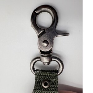 Camo Clip Watch Japan Quartz Movement Gunmetal Tactical Keychain image 5