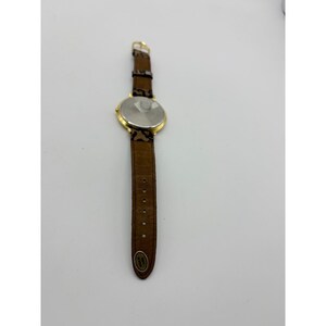 Collezio Gold Tone Leopard Print Strap Quartz Watch Japan Movt Round Face image 4