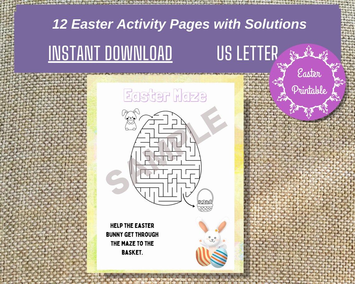 Easter Games Printable Easter Learning Games Easter Coloring Etsy