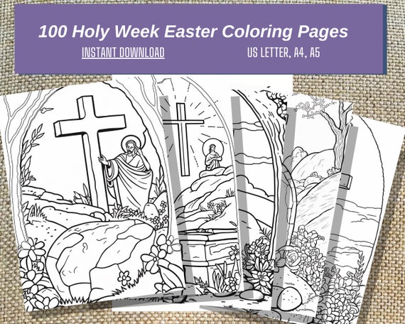 Holy Week Colouring