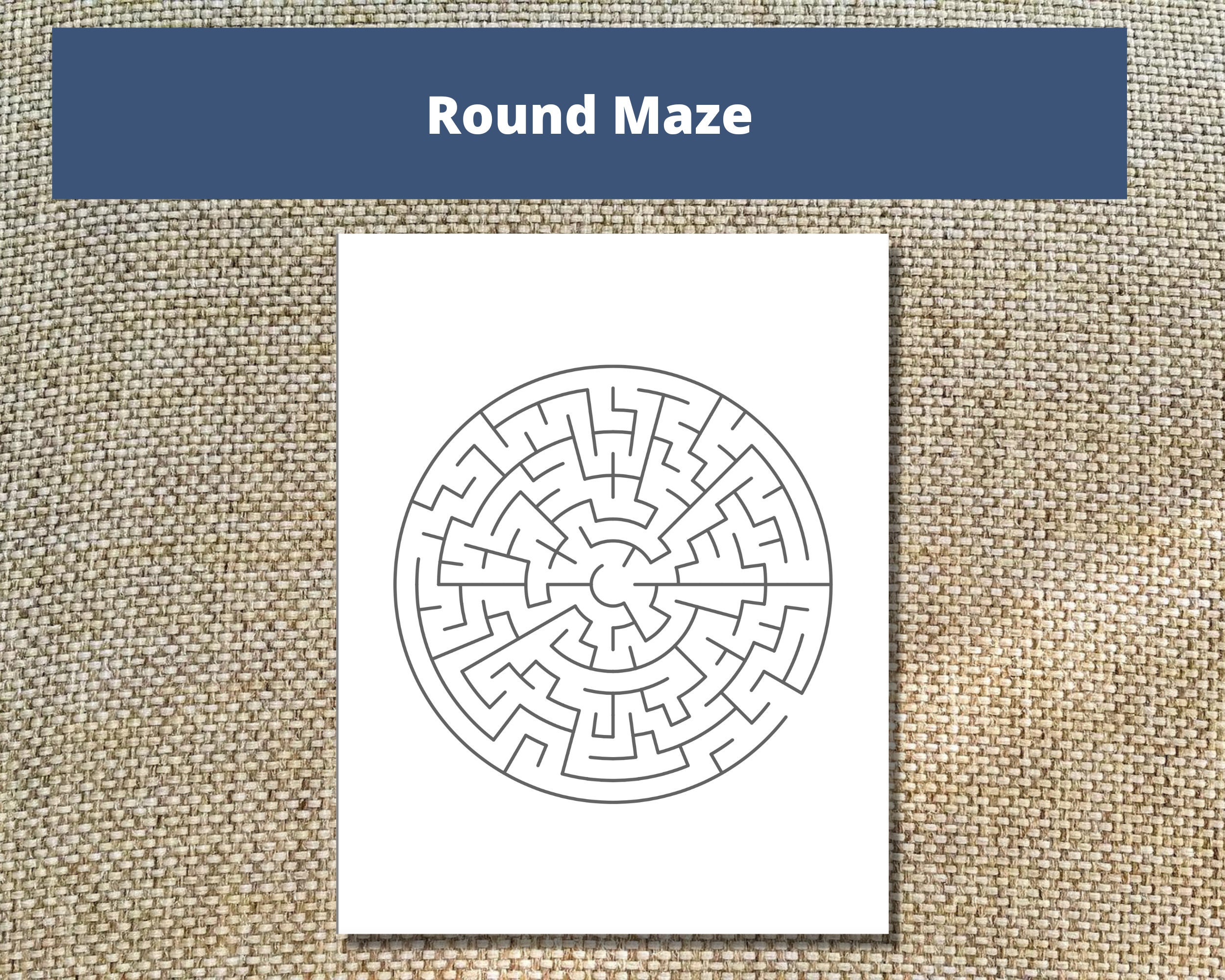 Printable Maze Games for Teens and Adults Solutions Included - Etsy Canada
