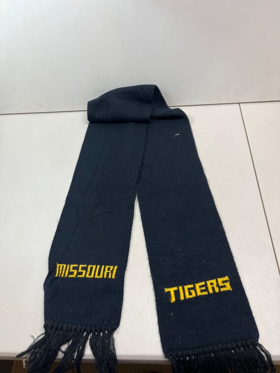 Écharpe Vintage Detroit Tigers Orange Et Bleu - Officielle MLB Avec Franges