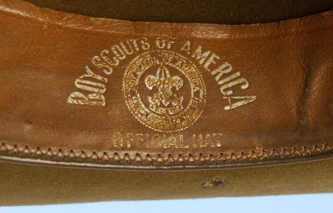 Vintage Felt Boy Scout Campaign Hat Etsy