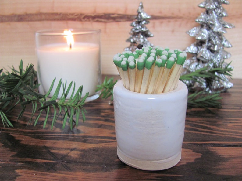 Match Striker White Handmade Ceramic Match Holder With Etsy