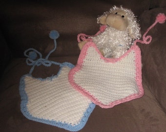 Crochet Baby Bib by Dreamy Baby Knits