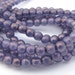 Moon Dust Milky Alexandrite 4mm Smooth Round Czech Glass Beads 100pc #3027