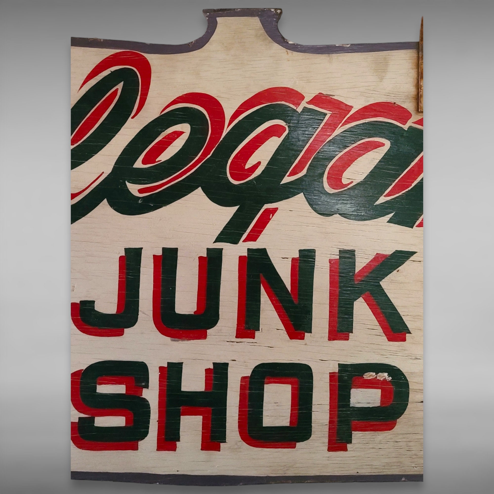 1950's Vintage Junk Shop Sign - Etsy