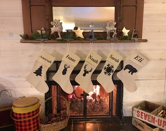 free priority 2 3 day shipping receive by christmas rustic stocking burlap muslin personalized stag deer buck lodge snowman family cream - Rustic Christmas Stocking free priority 2 3 day shipping receive by christmas rustic stocking burlap muslin personalized stag deer buck lodge snowman family cream - Rustic Christmas Stocking
