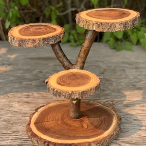 ADD-ON ONLY Finish and Seal Your Wooden Cupcake Stand from Postscripts Rustic Wood Cake Stands Please Purchase Stand Separately