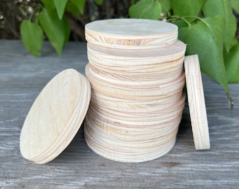 Disco circular de madera de 30 cm de ancho y 1,27 cm de grosor, recorte de madera contrachapada de abedul, discos circulares de madera sin terminar para manualidades.