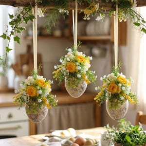 XL Gold Egg Easter Decor: Spring Decorations for Home, Table