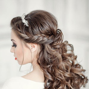Crystal Wedding tiara, Crystal Bruidskroon, Bruids Crystal tiara, Crystal hoofdband, Bruidssieraden set