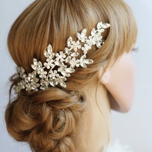 Crystal Bridal Hair Comb: Rhinestone Wedding Headpiece