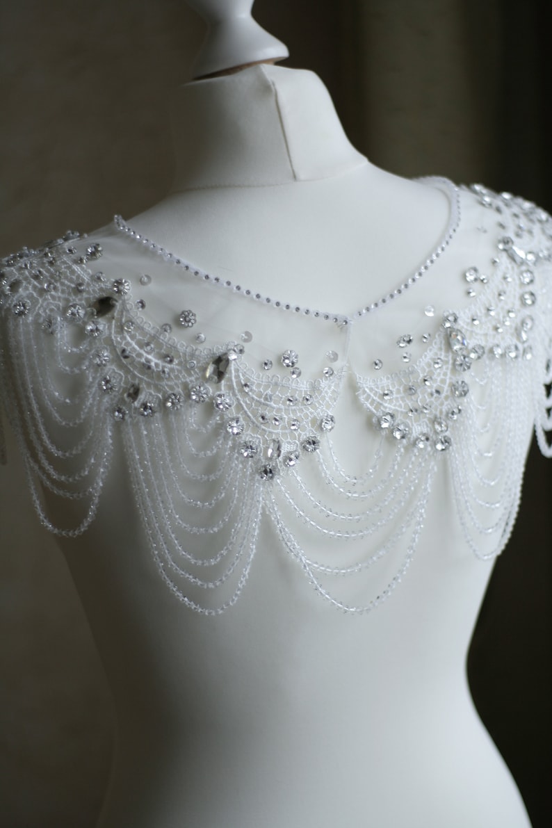 Shoulder Necklace Wedding Bolero Beaded Bridal Bolero