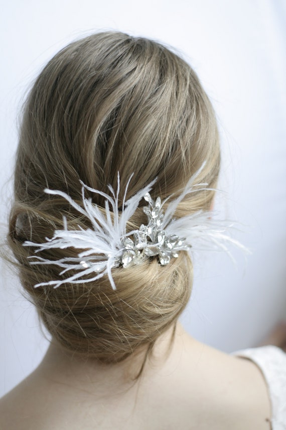 Feathered hair accessories hot sale