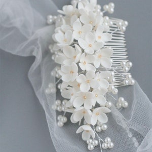 lilac headpiece for wedding