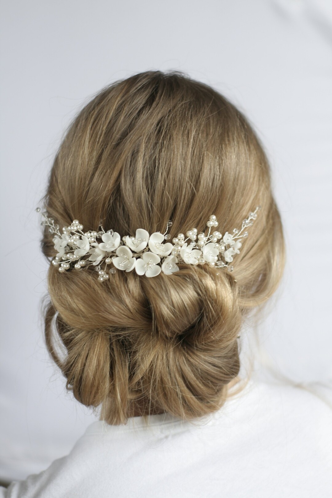 fresh flower wedding headpieces