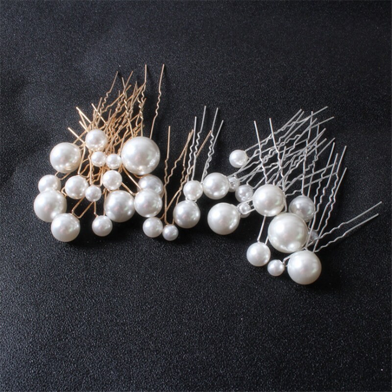 Large Pearl Hair Pin Pearl Wedding Hair Pin Pearl Bridal Hair Etsy