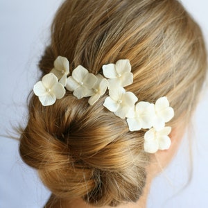 Hydrangea hair pin, Bridal hair pin, Wedding hair flower, Wedding hair pin, Bridal flower clip, Wedding flower clip Bridal hair accessories image 10