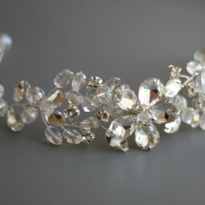 Crystal Bridal Bracelet: Rhinestone Wedding Jewelry, Handmade