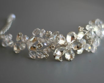 Crystal Wedding Bracelet Crystal Bridal Bracelet Rhinestone Bracelet Crystal Wedding Jewelry Bridal Jewelry Crystal