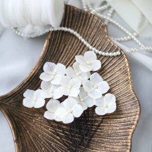 Ivory Hydrangea Flower Hair Pins, Flower Wedding Hair Pins, Flower Bridal Hair Pins, Ivory hair pins