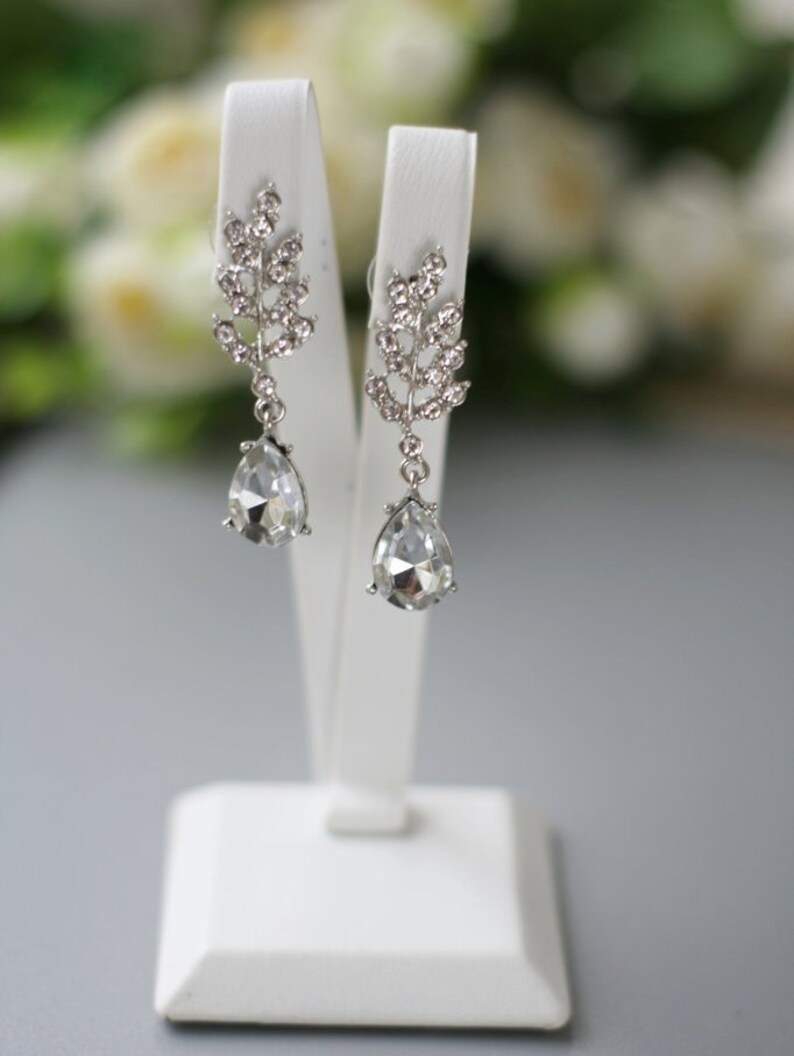 Crystal Chandelier Earrings Wedding Earrings Crystal Bridal Etsy