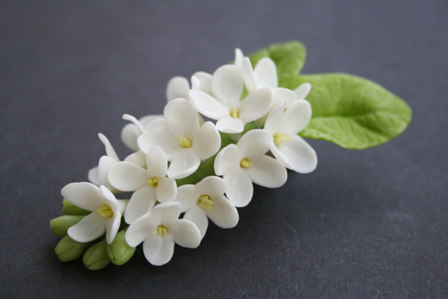 Lilac Flower Hair Clip White Hair Flower Floral Hair Clip Hair Etsy