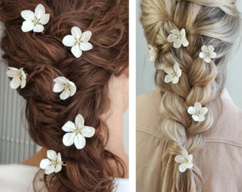 Apple Blossom Hair Pin, Flower Bridal Hair Pins, Flower Wedding Hair Pins, Cherry Hair Pins, Wedding hair accessories Bridal accessories