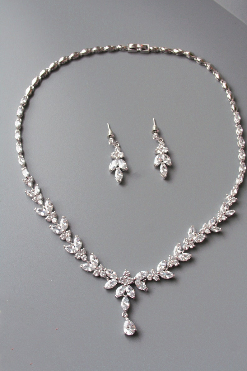 Crystal Wedding Jewelry Set Crystal Bridal Jewelry Set Crystal Etsy