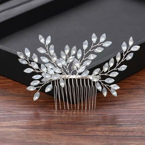 Crystal Wedding Headpiece Crystal Wedding Hair Comb Crystal Bridal Hair Pins Crystal Wedding hair accessories image 7