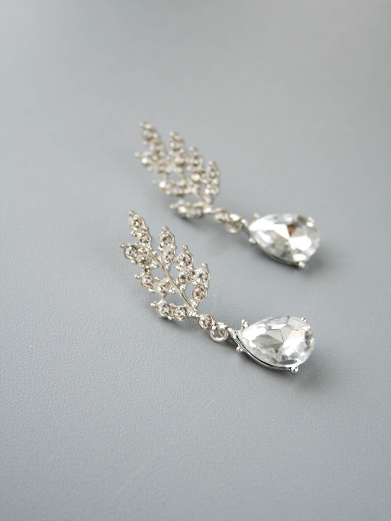 Crystal Chandelier Earrings Wedding Earrings Crystal Bridal Etsy