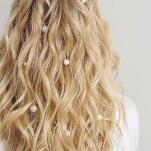 Pearl Hair Pins Set: Bridal Wedding Hair Accessories