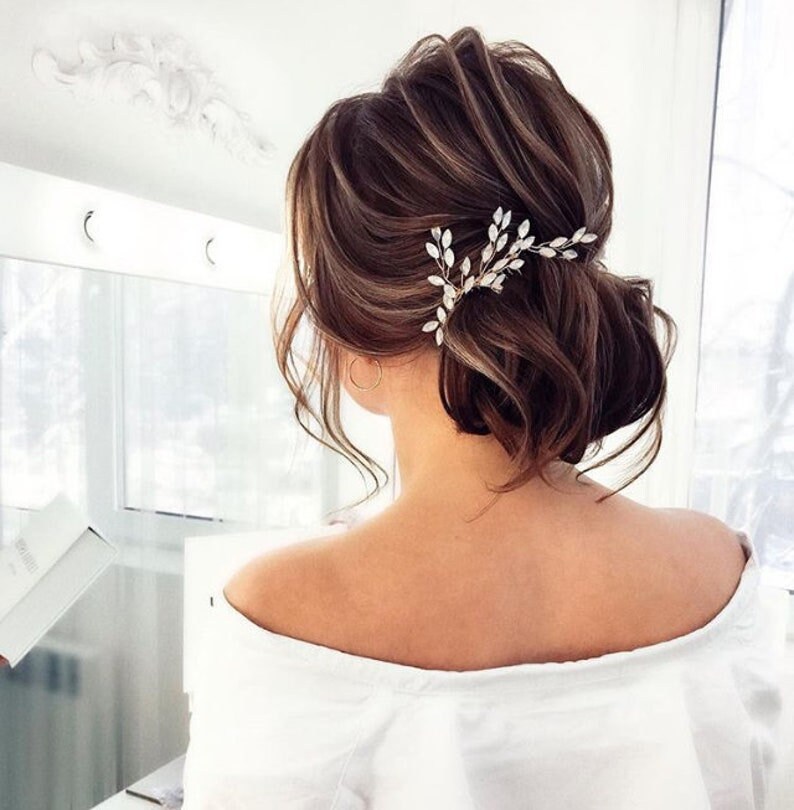 Crystal Wedding Headpiece Crystal Wedding Hair Comb Crystal Bridal Hair Pins Crystal Wedding hair accessories image 6