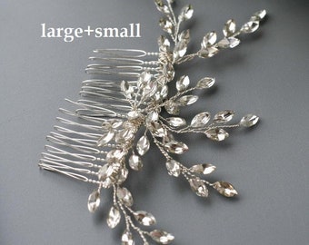 Crystal Wedding Hair Comb: Rhinestone Bridal Headpiece