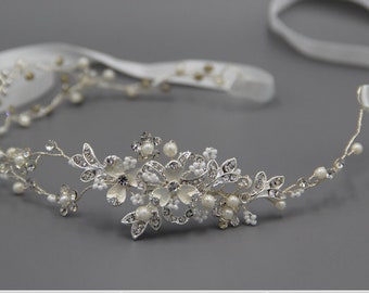 Crystal crown Wedding hair crown Bridal hair vine Gold tiara Wedding crown Bridal crown Wedding hair accessories Bridal hair accessories