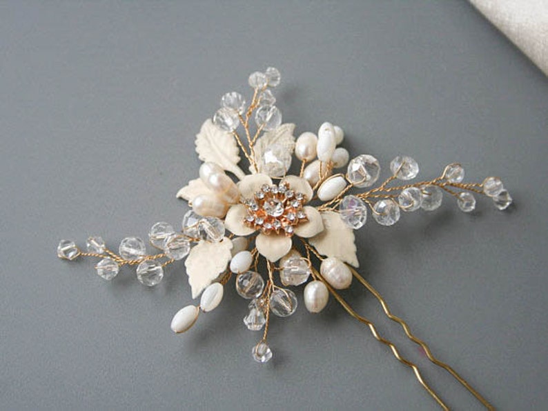 Wedding Hair Flower Wedding Hair Pin Flower Bridal Hair Pin Etsy