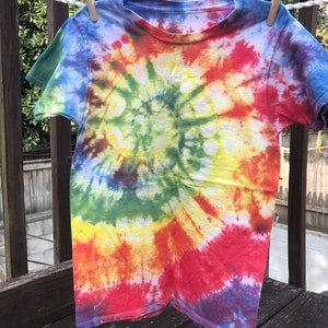 Tie-dyed tee: youth medium (10-12)