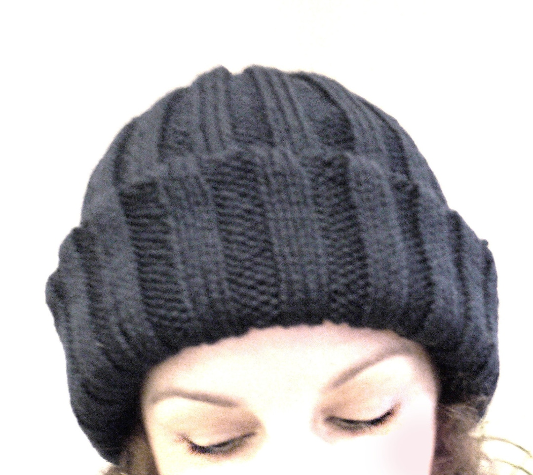 Warmest Winter Hat Hand Knitting Pattern for a Double Thick Etsy