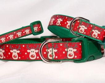 Reindeer Dog Collar - Different sizes to choose from