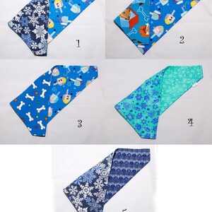 CLEARANCE! Large Reversible Dog Bandana - Hanukkah ~ Choose Design, menorah, dreidel, star, candle, star of David,