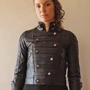 PRICED TO SELL Textured Leather Waist Length Jacket