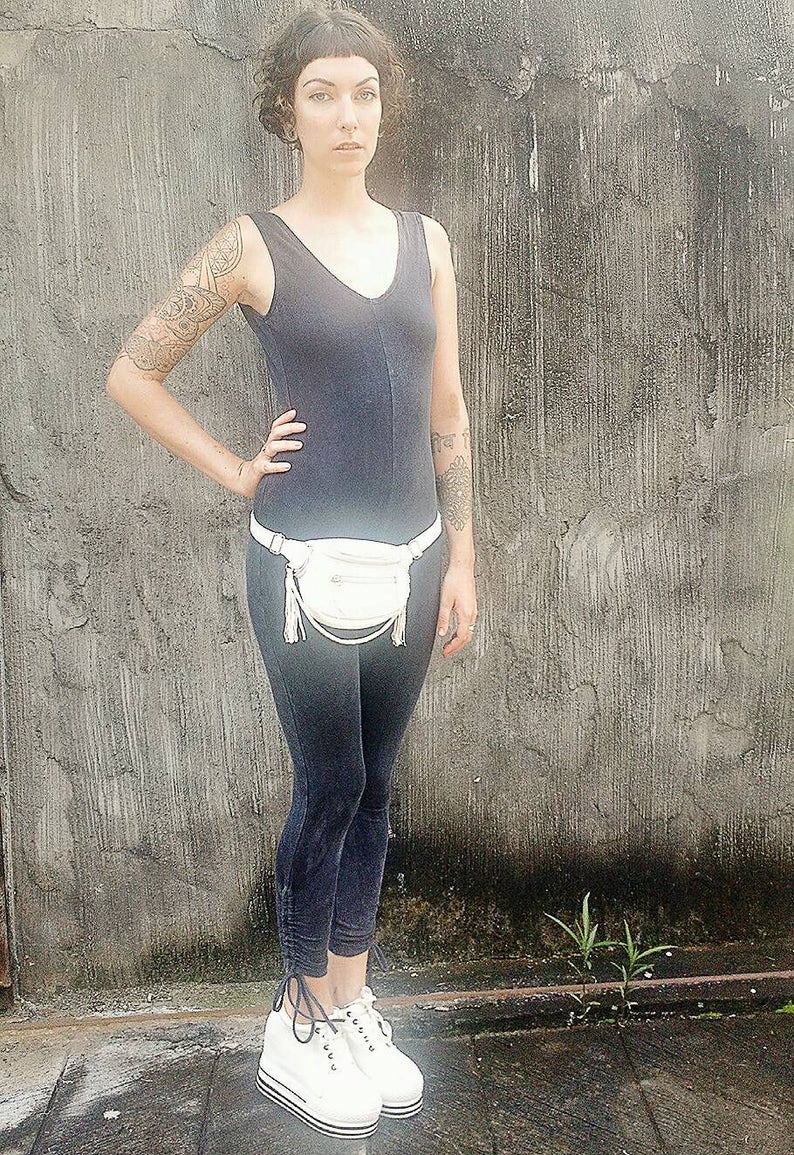 SALE Low Back Tank Top Catsuit with cinched Ankles