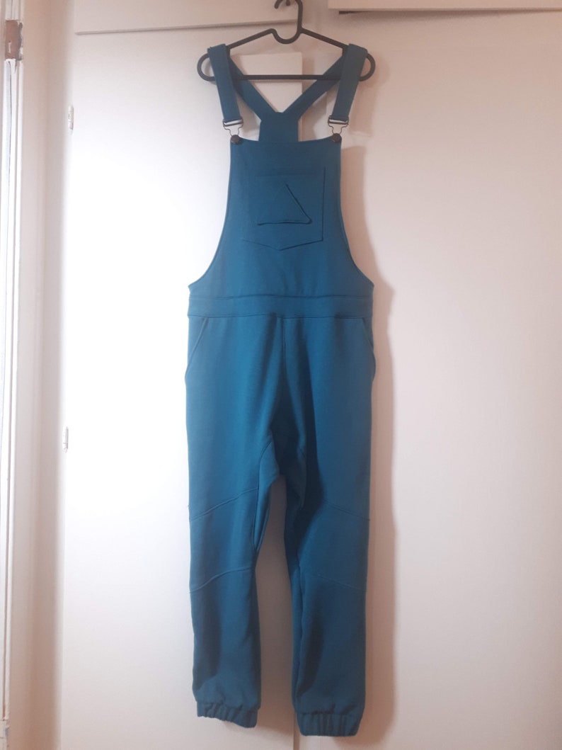 Sweatshirt Fleece or Other Fabric Custom Unisex Fit Drop Crotch Overalls image 5