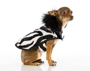 Posh Puppy Fur Coats - Zebra Print