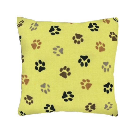 Throw Pillow Footprints For Dog Lovers 15 x Etsy