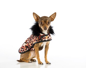 Posh Puppy Fur Coats - Animal Print Red